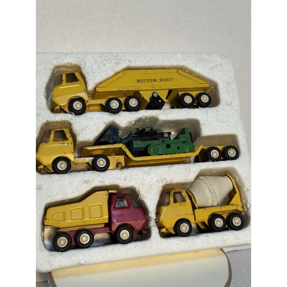 VINYAGE TONKA CONSTRUCTION SET VERY HARD TO FIND 1970'S STILL IN‎ STYROFOAM PACK
